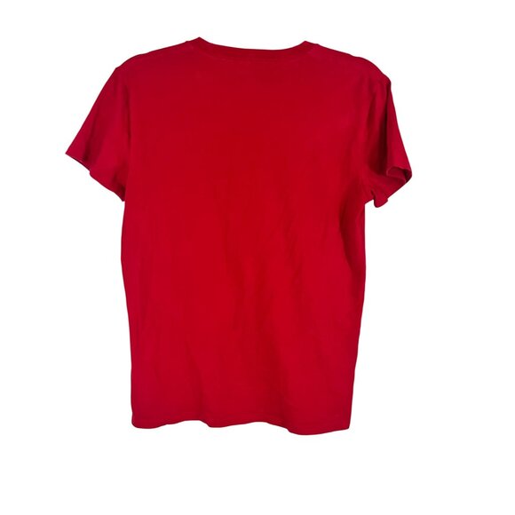 Hollister Graphic Tee Red XS Embroidery Y2K Grunge Classic Colorful 80s Retro - Picture 8 of 12